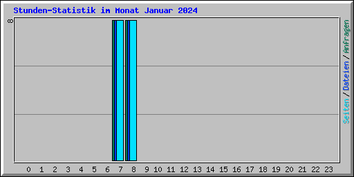 Stunden-Statistik im Monat Januar 2024